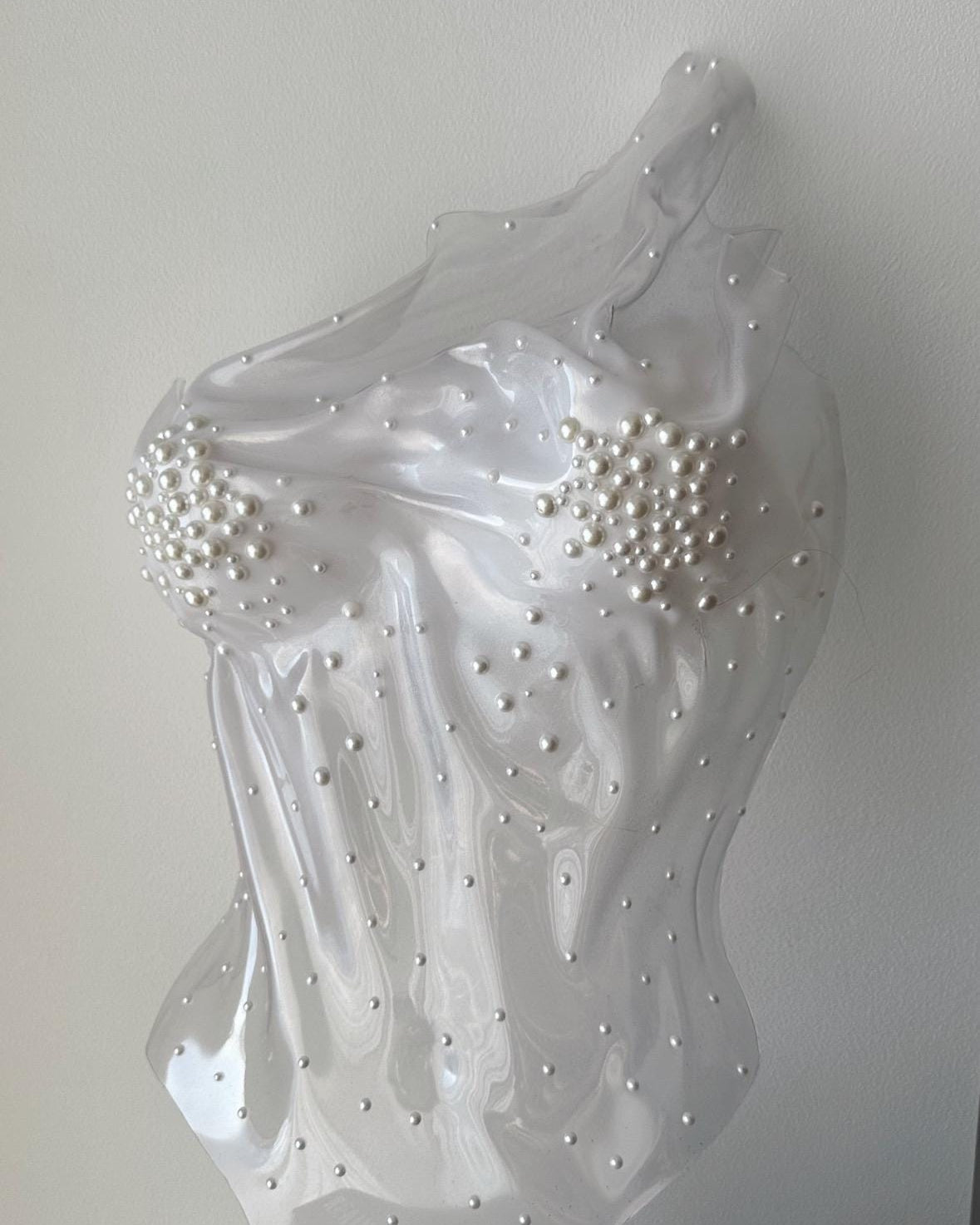 Transparent rhinestone armor corset Stella
