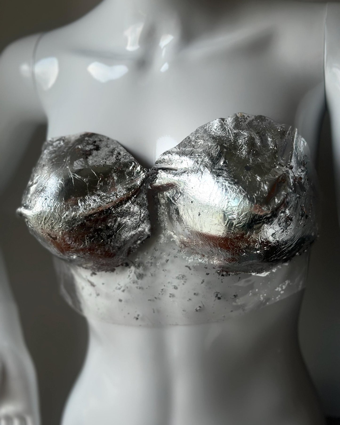 Silver corset Aura
