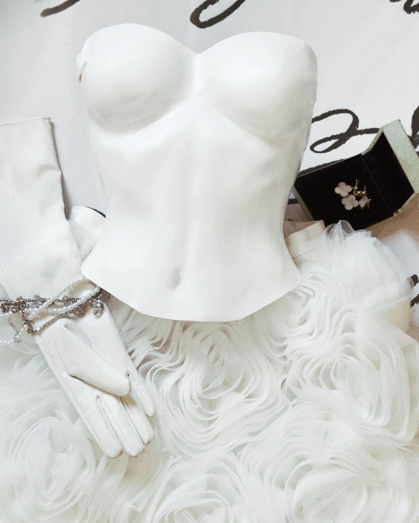 White armor corset top Muse