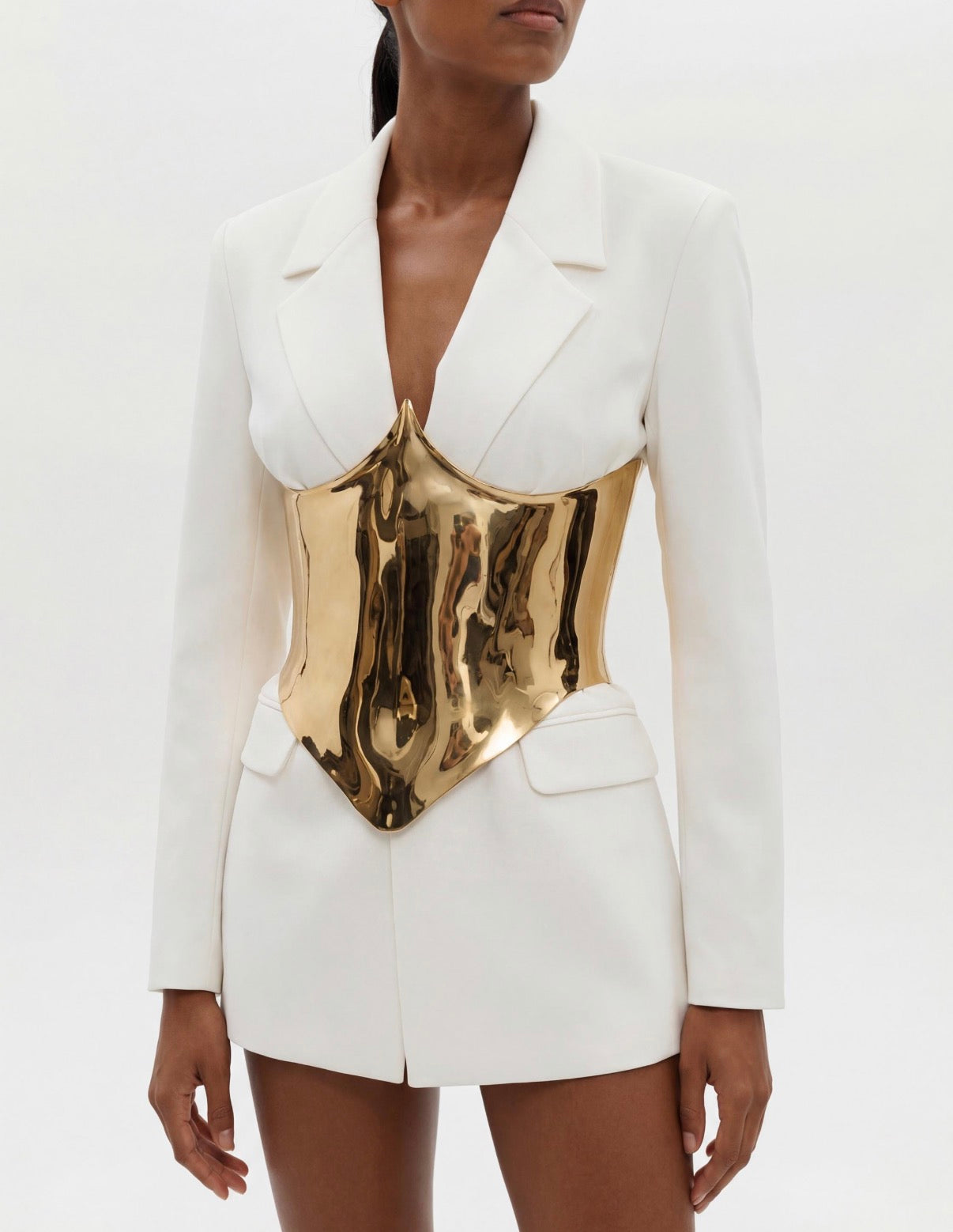 Golden corset belt