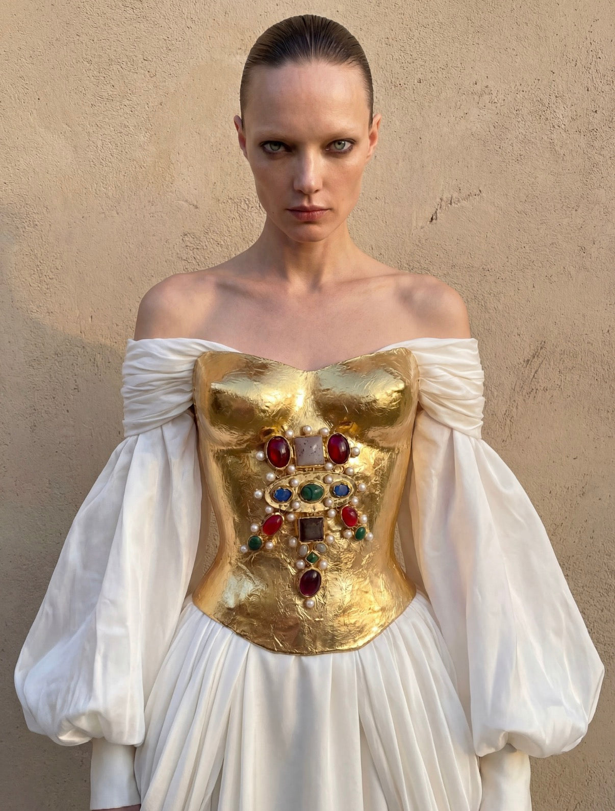 Golden ancient corset