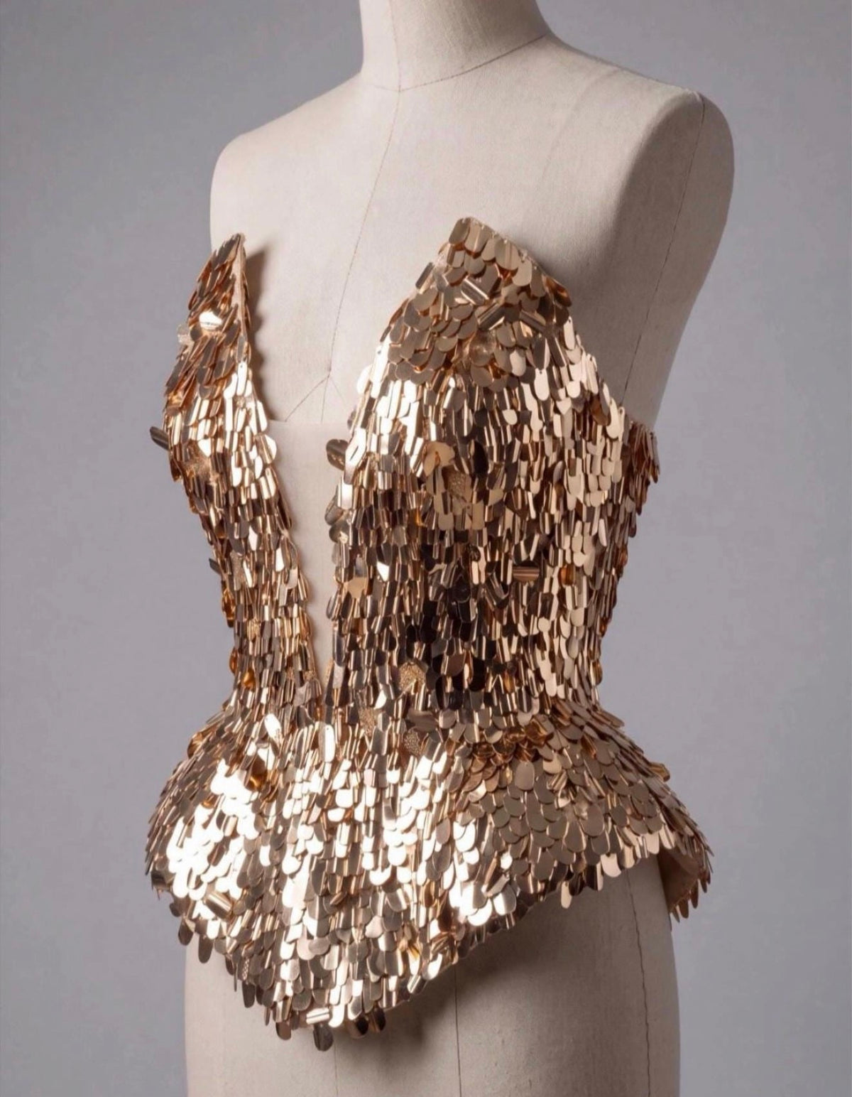 Gold corset Ariella