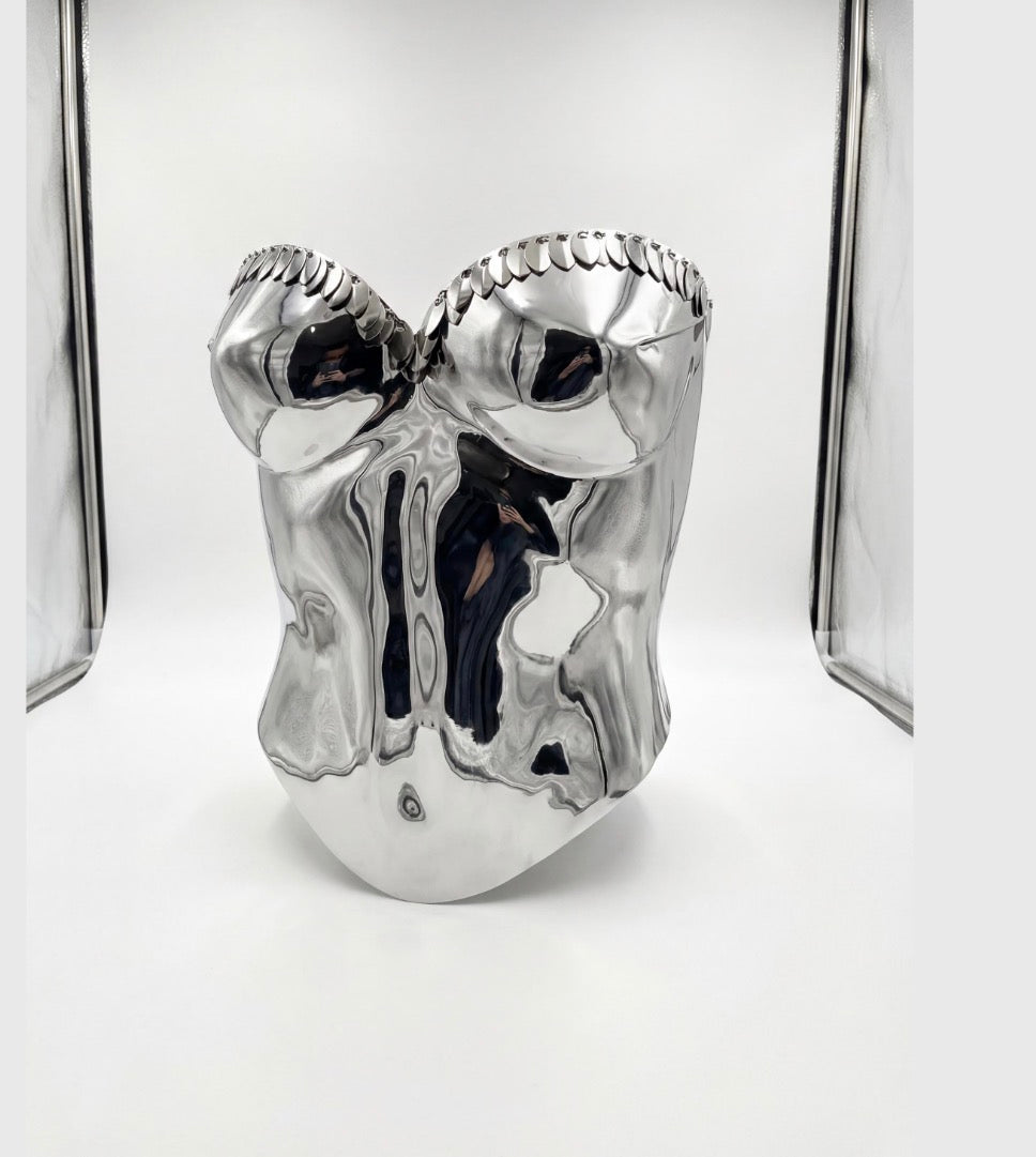 Silver corset spikes