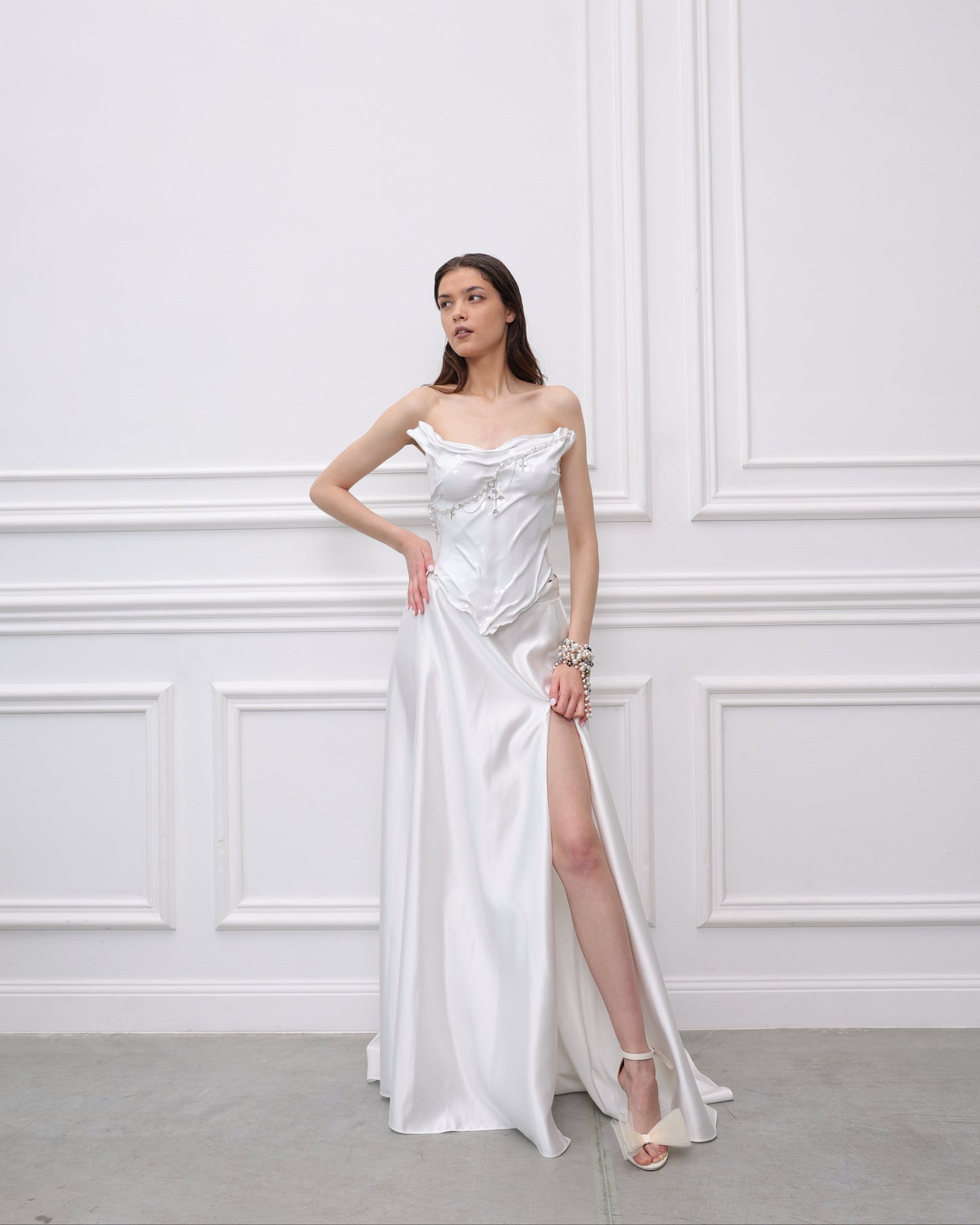 White/ golden/ silver Corset Tatie