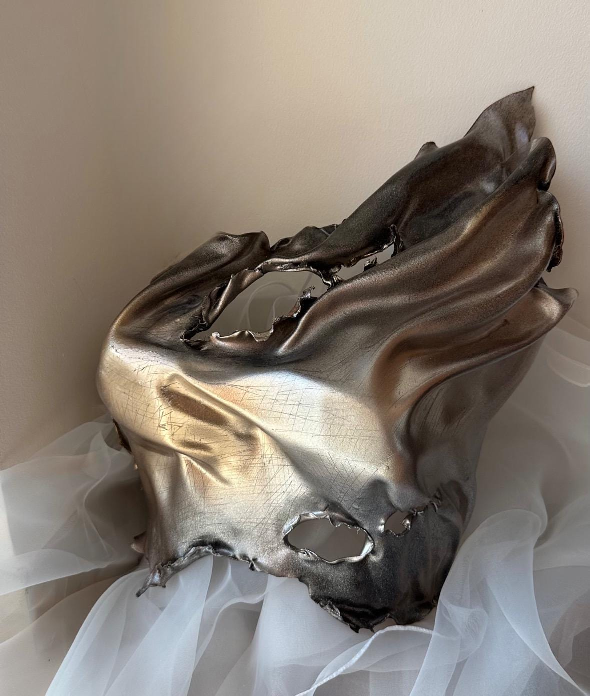Custom Chrome Armor Corset Bustier Top, Cosplay Breastplate Armor Costume, Metal Bra Festival Outfit, burning man outfit