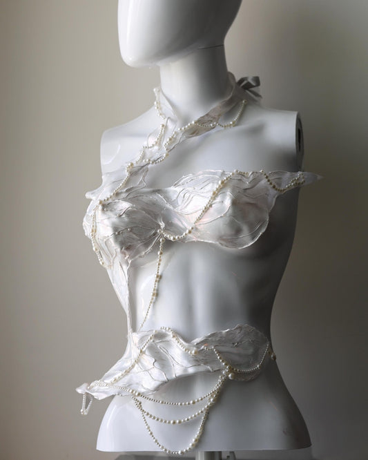 White corset Bali Gem
