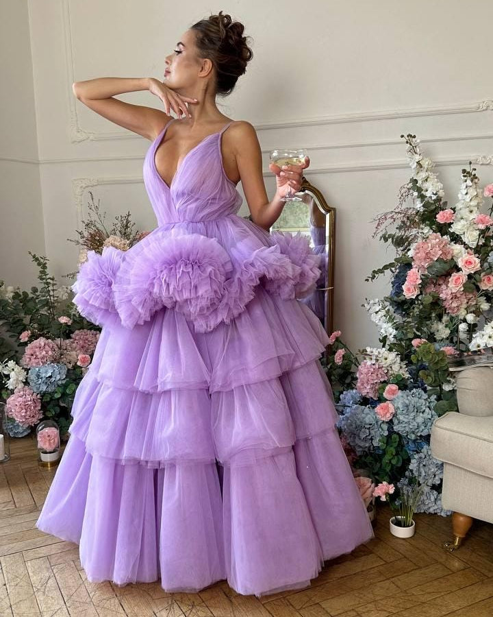 Purple Tulle Dress