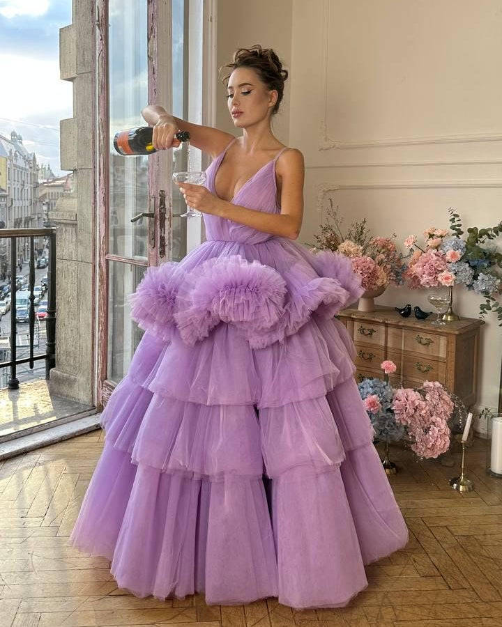 Purple Tulle Dress