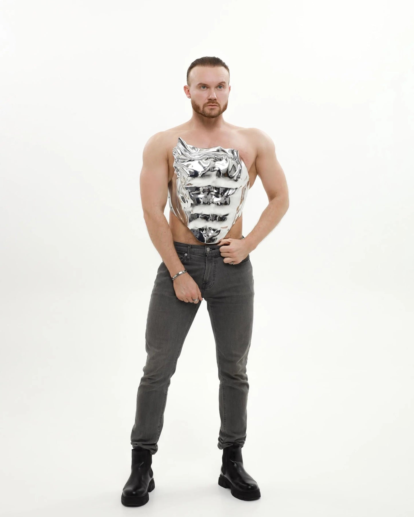 Cuirass corset for man