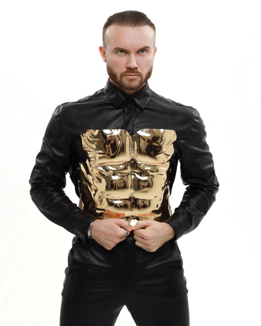 Gold minimalist breastplate Micele