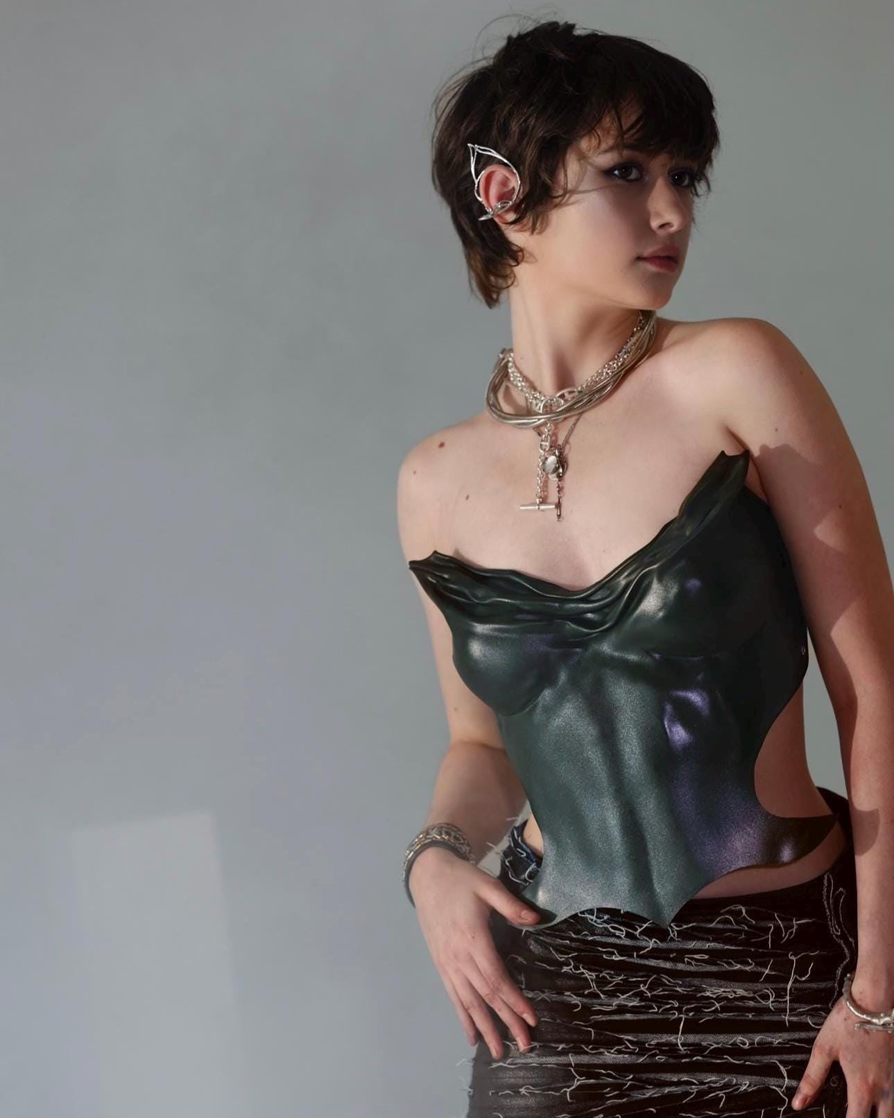Khaki corset Shazam