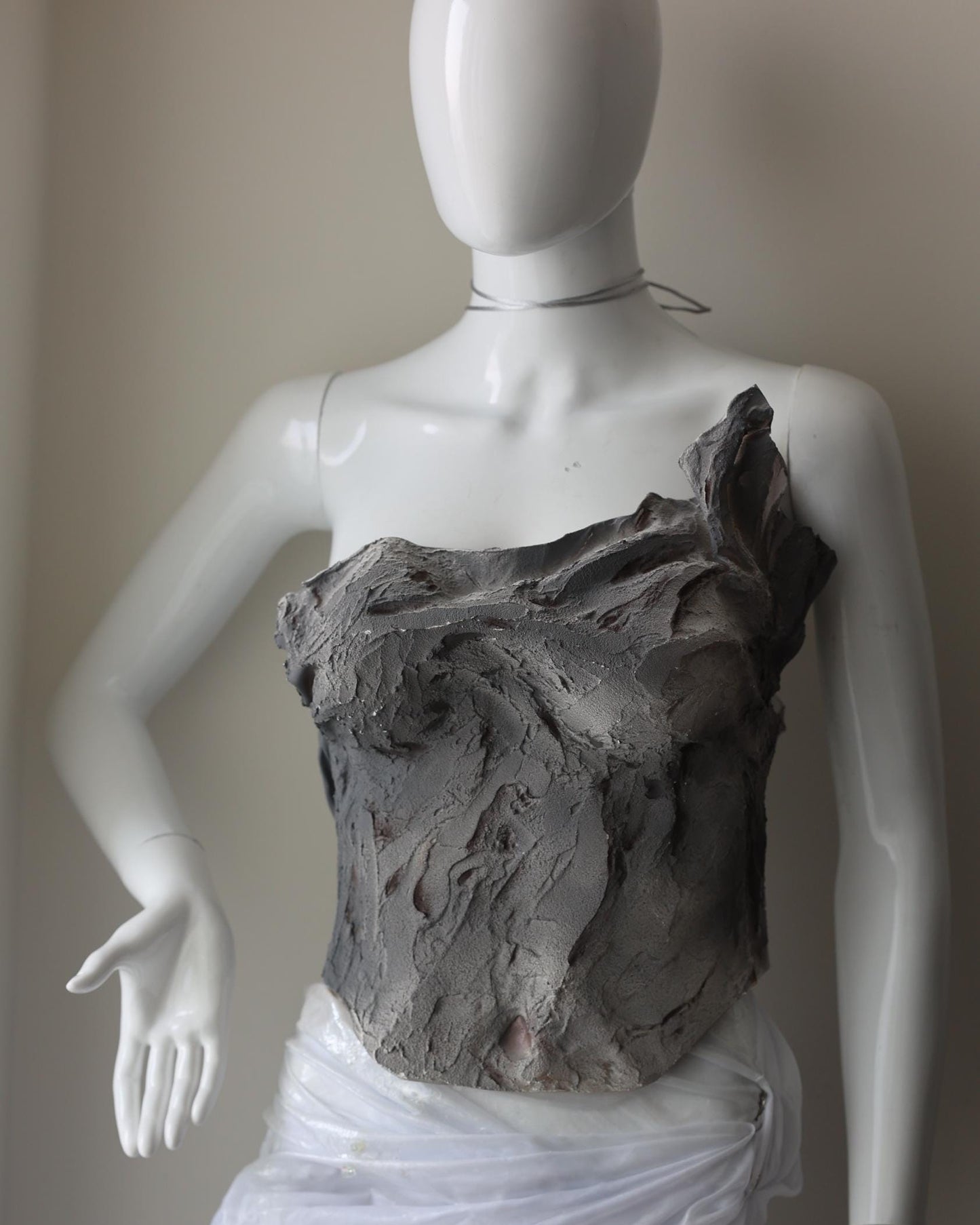 Grey corset Stone