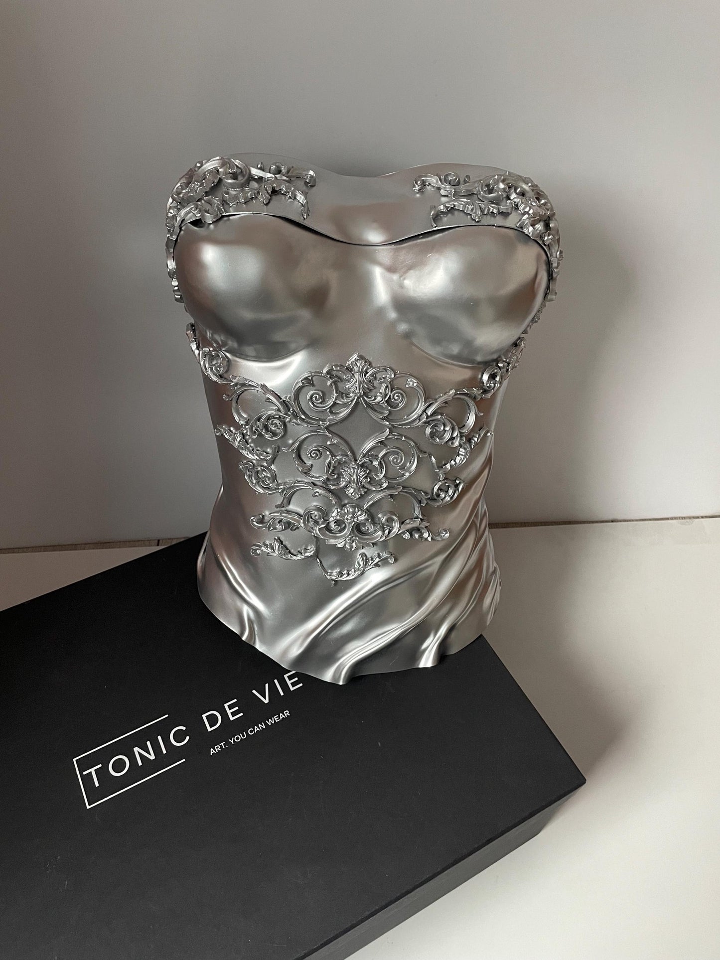 Silver corset Renaissance