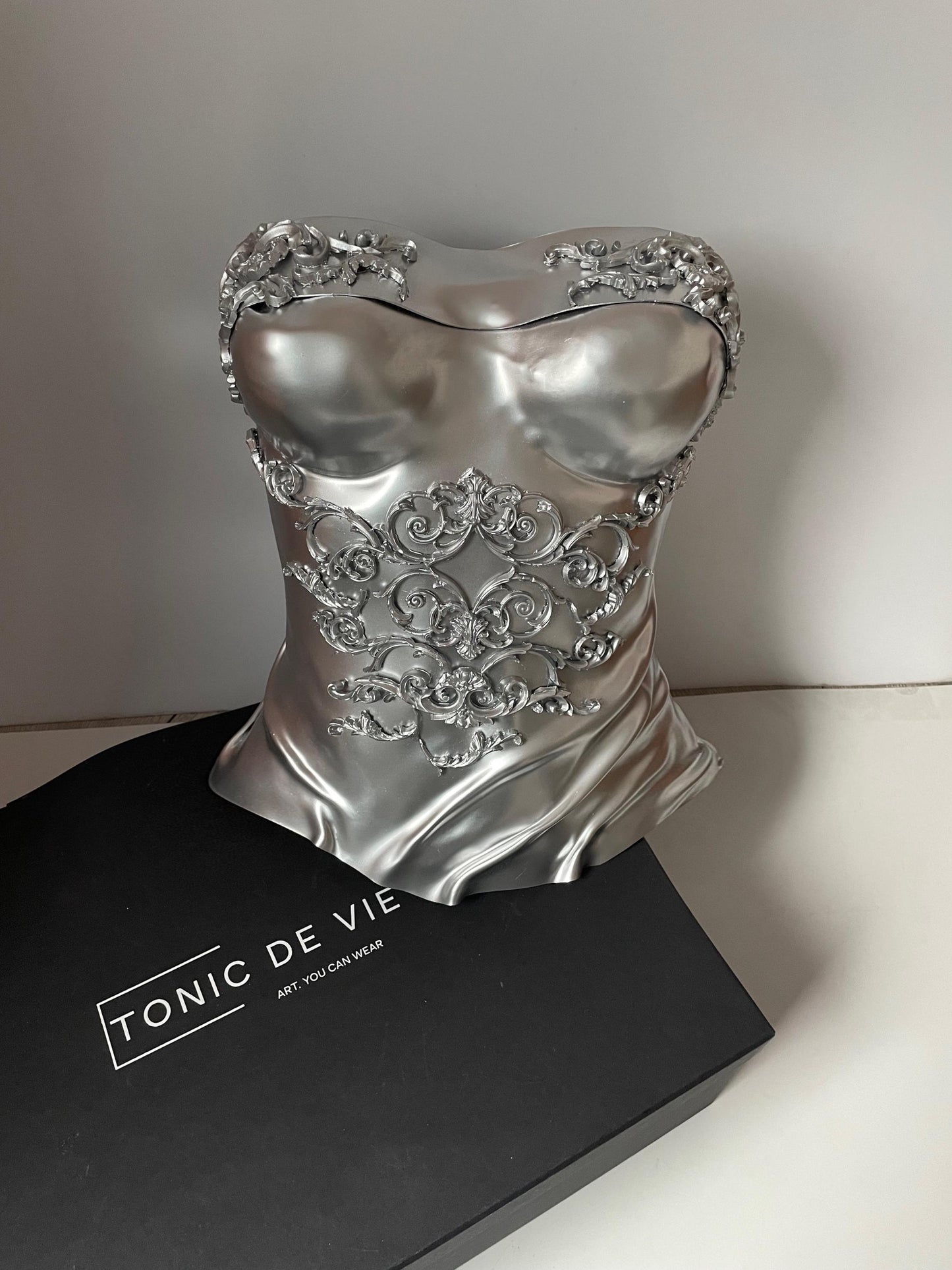 Silver corset Renaissance