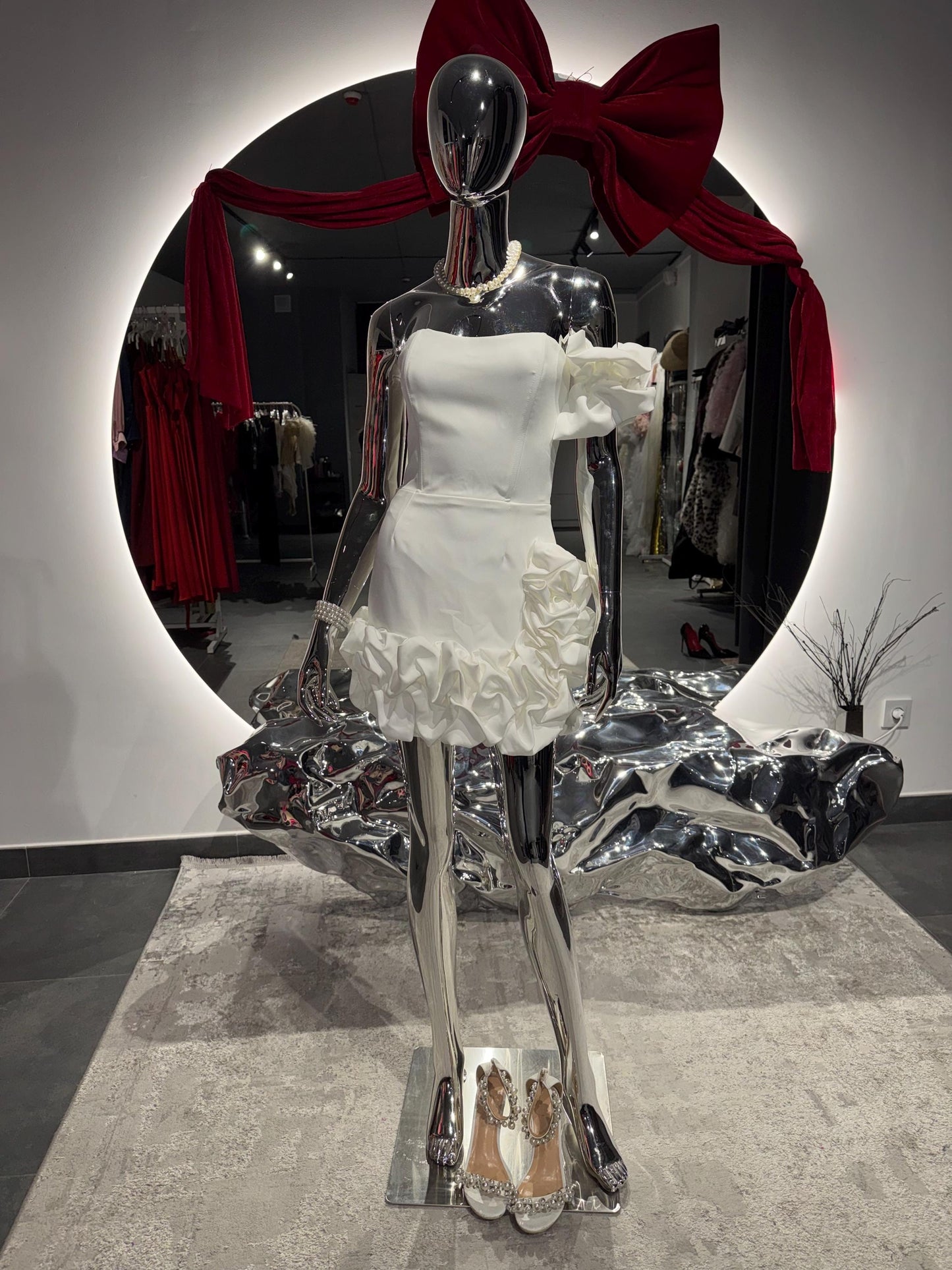 White mini dress Dapho