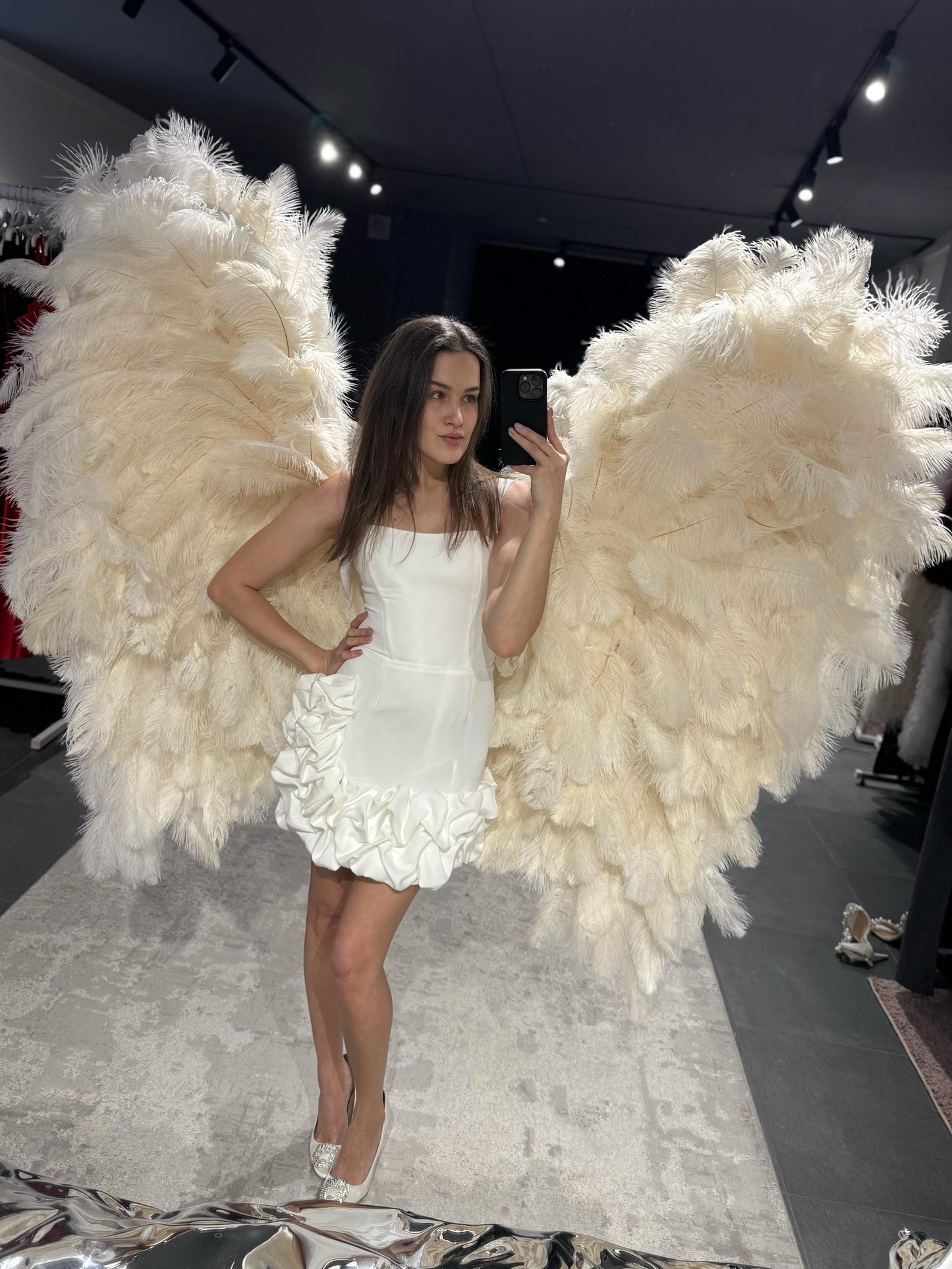White feather wings