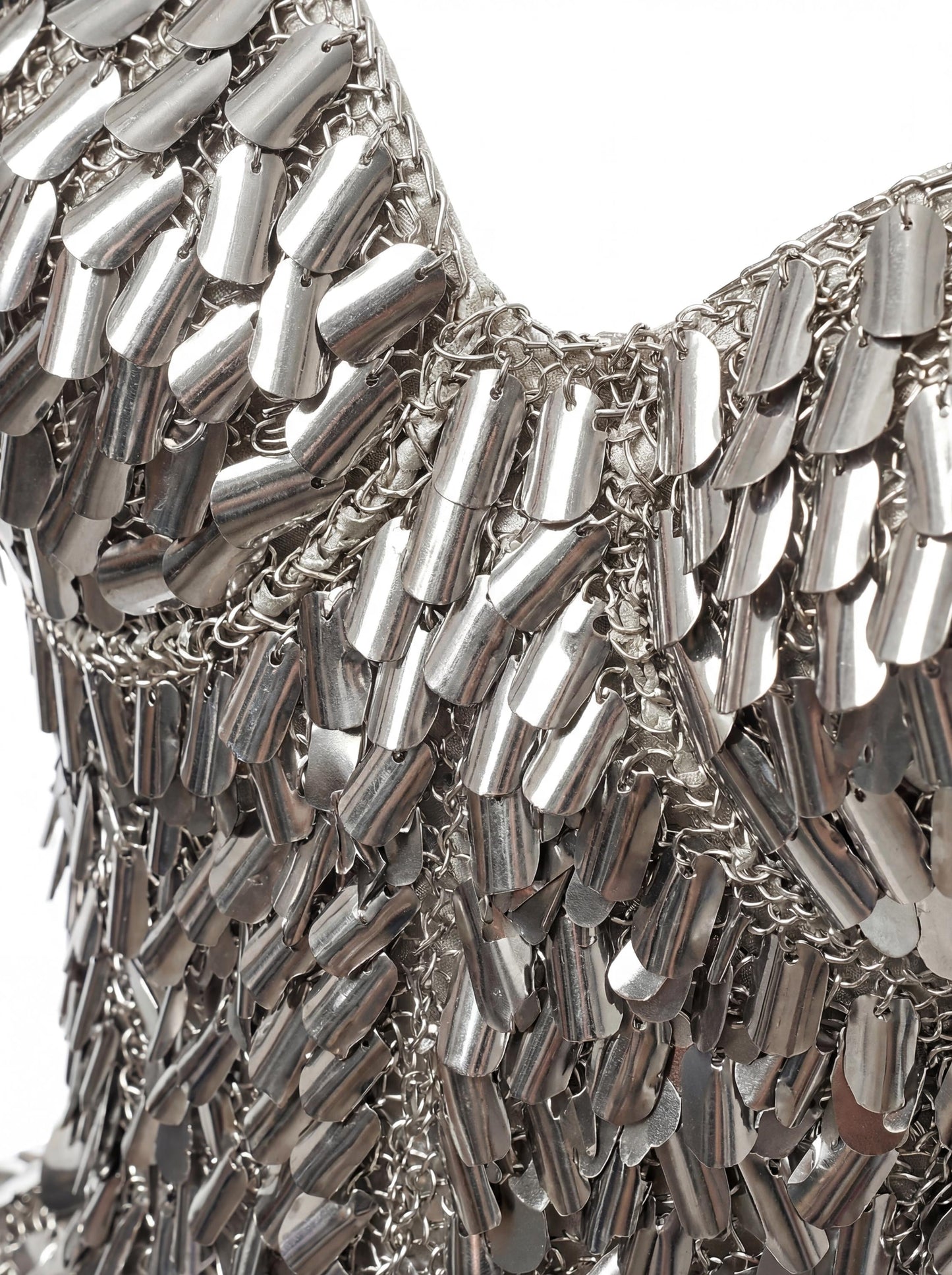 Silver corset Ariella