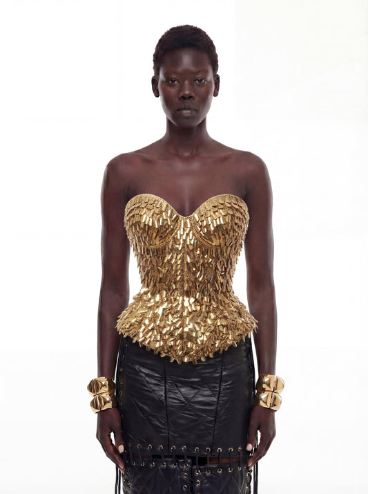 Gold corset Ariella